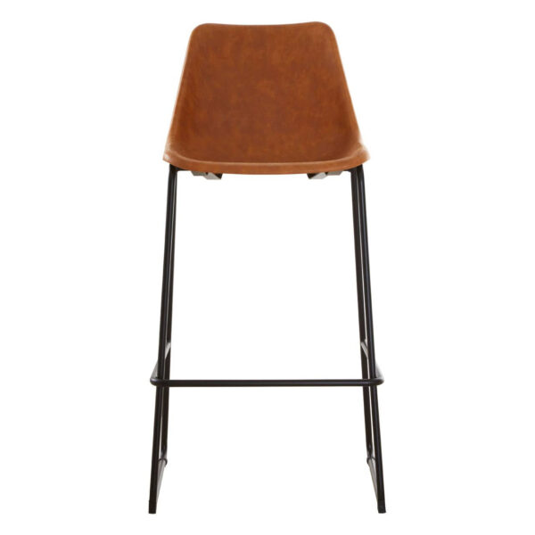 Dalston Camel Bar Chair With Black Legs