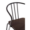 District Black Metal And Elm Wood Armchair