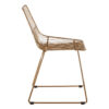 District Gold Finish Metal Wire Chair