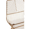 District Gold Finish Metal Wire Chair