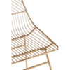 District Gold Finish Metal Wire Chair
