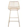 District Gold Metal Wire Tapered Bar Chair