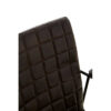 Buffalo Black Leather Quilted Chair