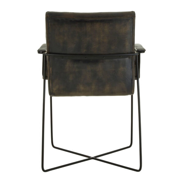 Buffalo Grey Quilted Leather Chair