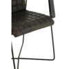 Buffalo Grey Quilted Leather Chair