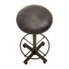 Buffalo Antique Blue Leather Bar Stool
