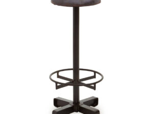 Buffalo Antique Blue Leather Bar Stool