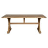 Lyon Grey Finish Oak Wood Dining Table