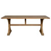 Lyon Grey Finish Oak Wood Dining Table