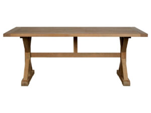 Lyon Grey Finish Oak Wood Dining Table