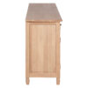 Lyon Oak Wood Sideboard in Washed Grey Finish