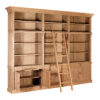 5501643_fcn_01__36943.1754489303.jpg Lyon Washed Grey Oak Wood Large Bookcase With Ladder
