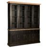 Lyon Black Oak Wood Large Cabinet