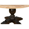 Lyon Whitewash Top Black Dining Table