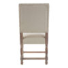Lyon Linen Dining Chair with Oak Wood Whitewash Finish