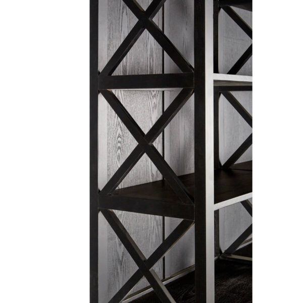 Lyon Black Birchwood Large Cabinet