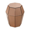 Kensington Townhouse Rose Gold Finish Side Table.