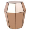 Kensington Townhouse Rose Gold Finish Side Table.