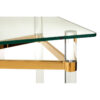 Clarence Glass and Gold Coffee Table