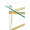 Clarence Glass and Gold Side Table