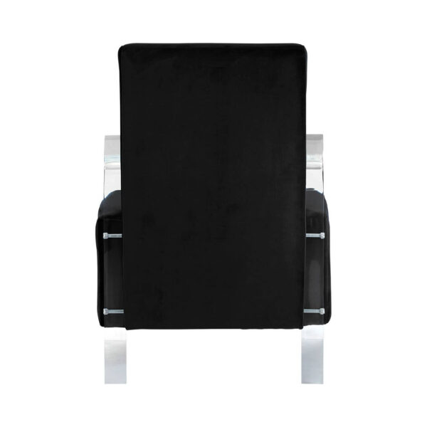Clarence Black Velvet Armchair