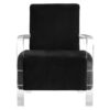 Clarence Black Velvet Armchair