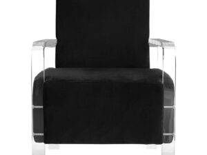 Clarence Black Velvet Armchair