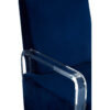 Clarence Navy Blue Velvet Armchair