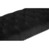 Clarence Black Velvet Bench with Acrylic Legs