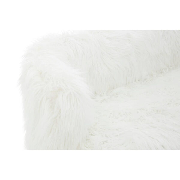 Clarence Fur Effect 2 Seater Sofa with Gold Legs