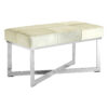 Kensington Townhouse Grey Hair on Leather Bench