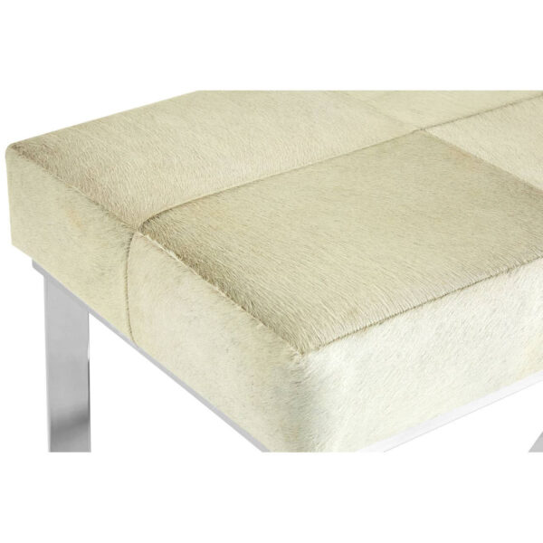 Kensington Townhouse Grey Hair on Leather Bench