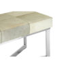 Kensington Townhouse Grey Hair on Leather Bench
