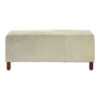 Kensington Townhouse Black Hair On Leather Bench