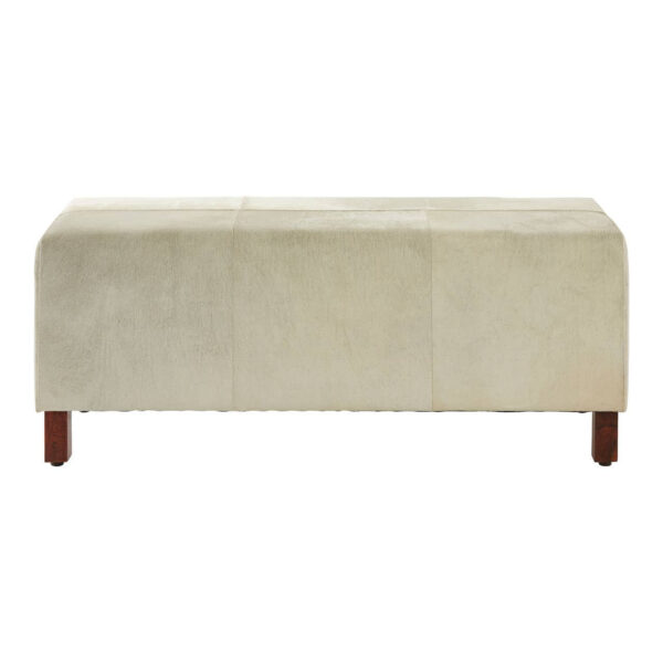 Kensington Townhouse Black Hair On Leather Bench