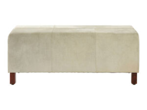 Kensington Townhouse Natural Hair On Leather Bench