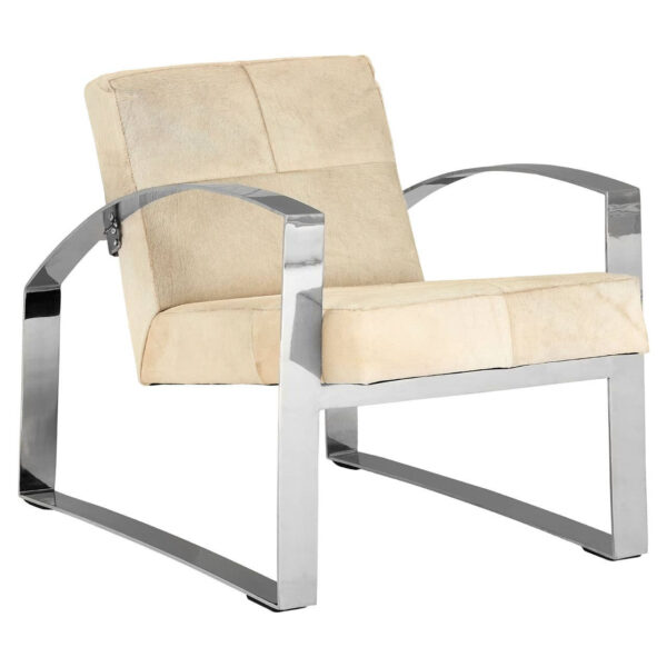 Kensington Townhouse Natural Hair on Leather Chair