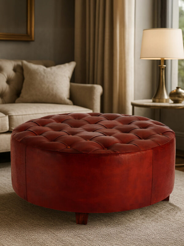 5501991_mil_01__57981.1768563860.jpg Inca Round Button Tufted Antique Brown Leather Large Stool