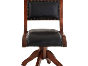 5501998__55305.1754490806.jpg Inca Black Leather and Teak Wood Swivel Chair