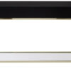 Kensington Townhouse Black Mirror Console Table with Gold Frame