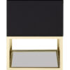 Kensington Townhouse Black 2 Drawer Side Table