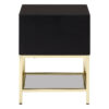 Kensington Townhouse Black 2 Drawer Side Table