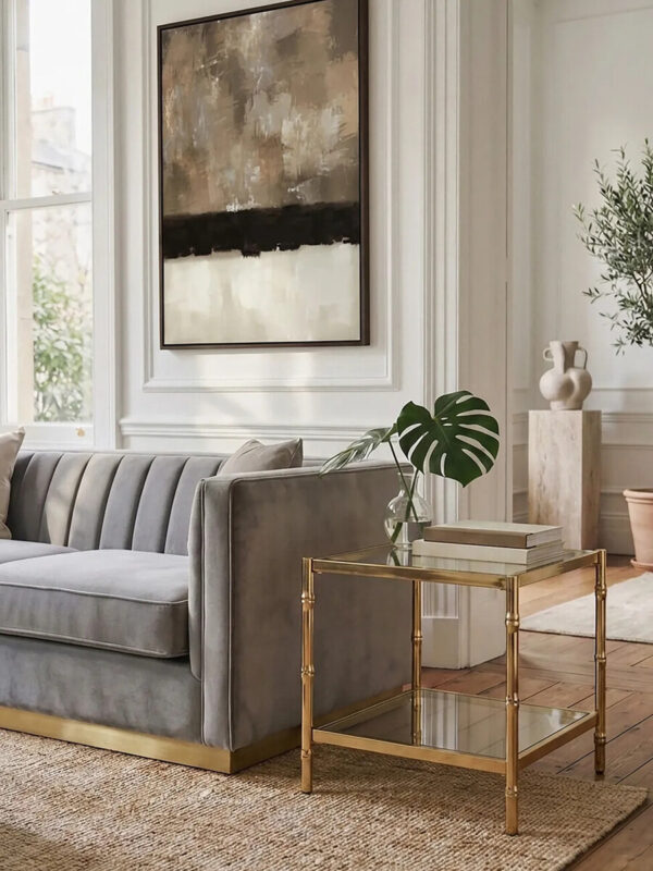 Kensington Townhouse Two Tier Square Side Table