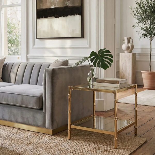 Kensington Townhouse Two Tier Square Side Table