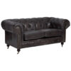 5502939__50194.1772774809.jpg Victor Dark Grey Brown Leather Chesterfield 2 Seat Sofa