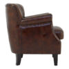 Victor Winged Brown Leather Armchair