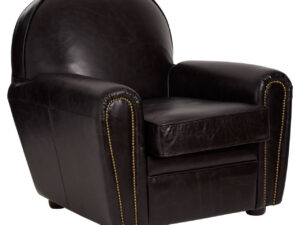 Victor Black Leather Classic Armchair
