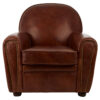 Victor Brown Leather Classic Armchair