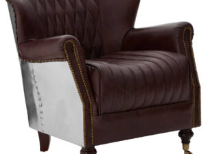 Victor Brown Leather Armchair