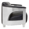 Victor 3 Seat Black Leather Sofa